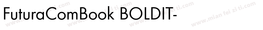 FuturaComBook BOLDIT字体转换